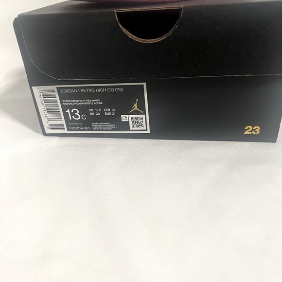 Satin Bred Air Jordan 1 Retro High OG Satin Red Black FD5304-061 PS Kids Sz 13C - Picture 9 of 10